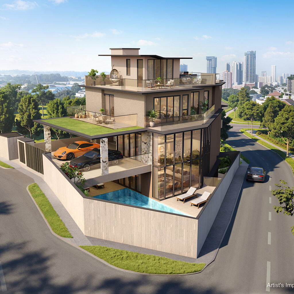 Brand New 3.5+M+B Storey Detached @ Chancery Hill Road, Detached / Bungalow in Singapore