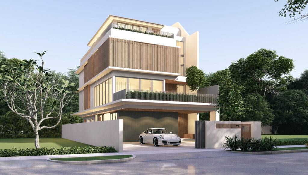Brand New 2.5+M Storey Semi-D @ Serangoon Garden, Semi-Detached in Singapore