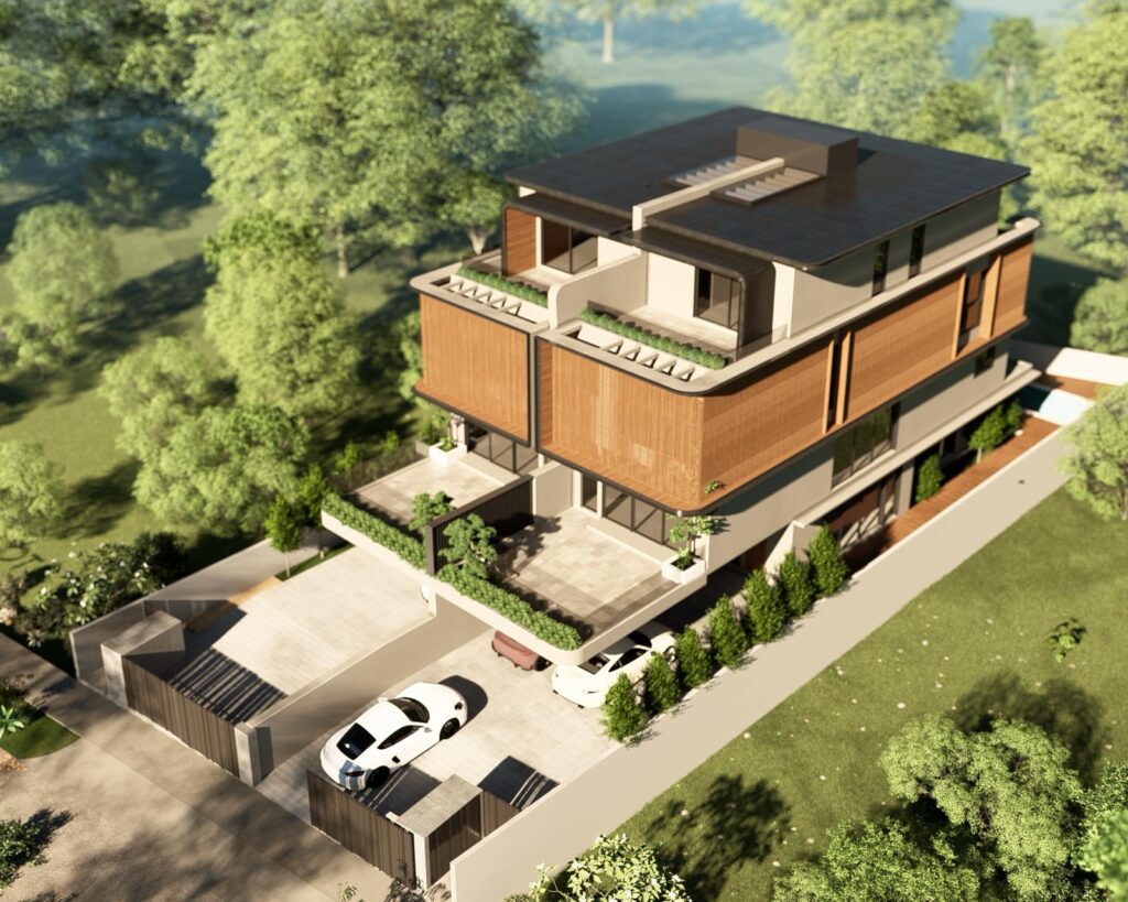 Brand New 2.5 storeys with mez Storey Semi-D @ Braddell Heights, Semi-Detached in Singapore
